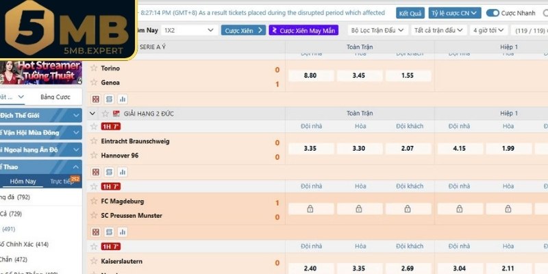 Kèo Châu Âu 5MB Hướng Dẫn Cách Đọc Kèo Cược Chuẩn Xác 1 Khám phá chi tiết về loại kèo châu Âu 5MB