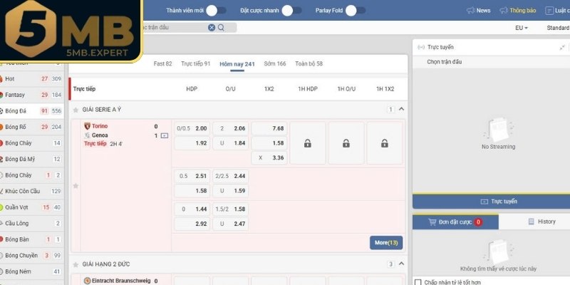 Kèo Nhà Cái 5MB – Sân Chơi Dẫn Đầu Xu Hướng Cá Cược Mới 3 Yếu tố tạo nên kèo cược rất lôi cuốn