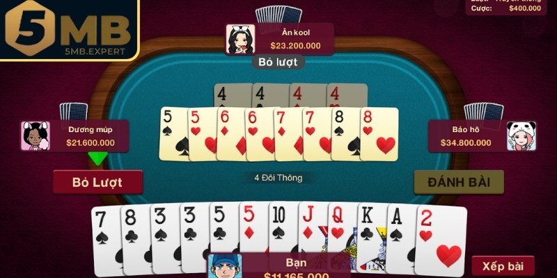 Tiến Lên Miền Nam 5MB - Học Luật Chơi Chuẩn Tại Nền Tảng 2 Quy tắc chặt bài chuẩn xác không sai