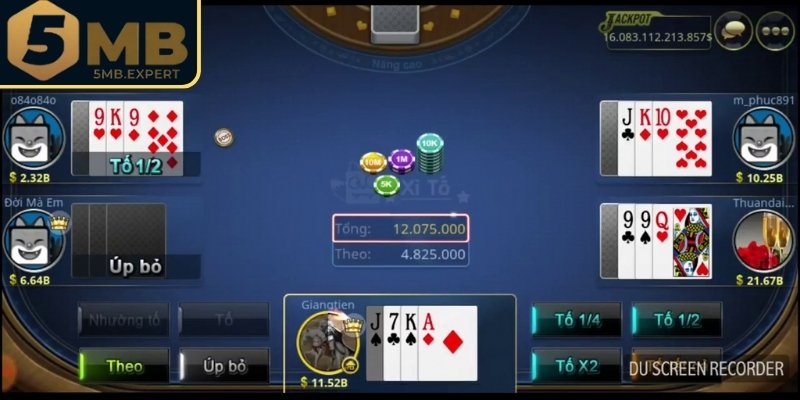 Khám phá tựa game Xì Tố 5MB đầy thú vị